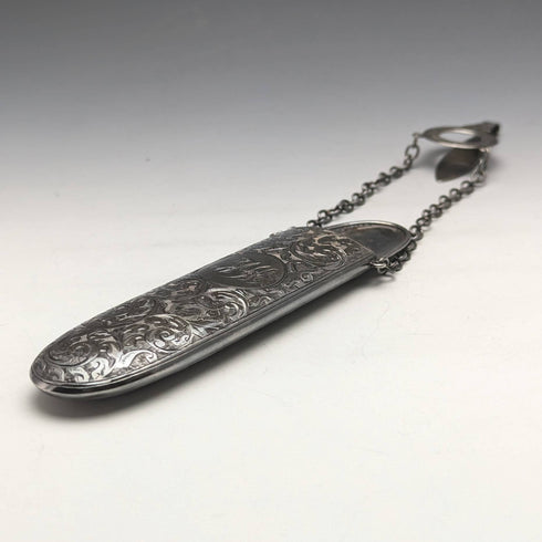 1900年 英国アンティーク 純銀シャトレーン ケース George Unite